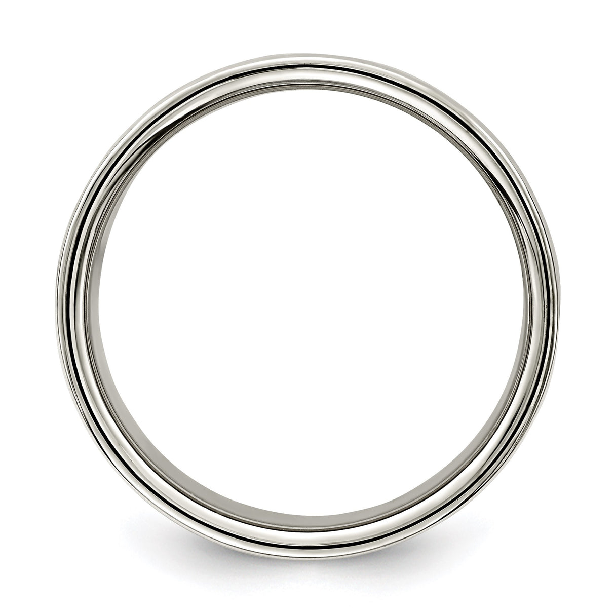 Sterling Silver Flat, Lightweight wedding band ring alternate angle
