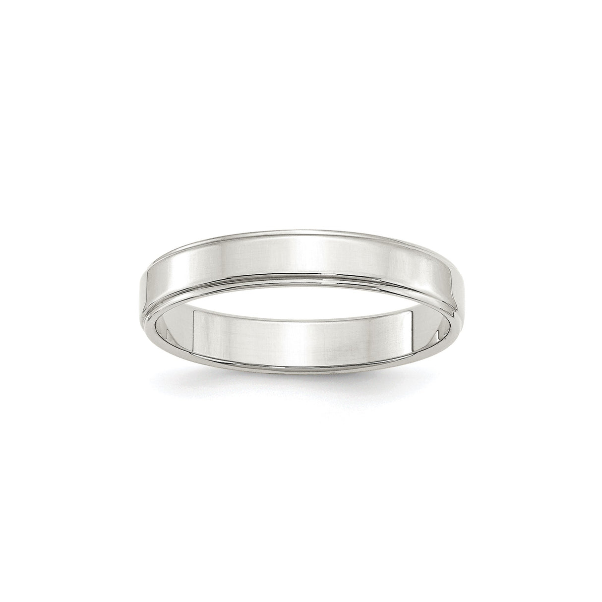 Sterling Silver Flat wedding band ring
