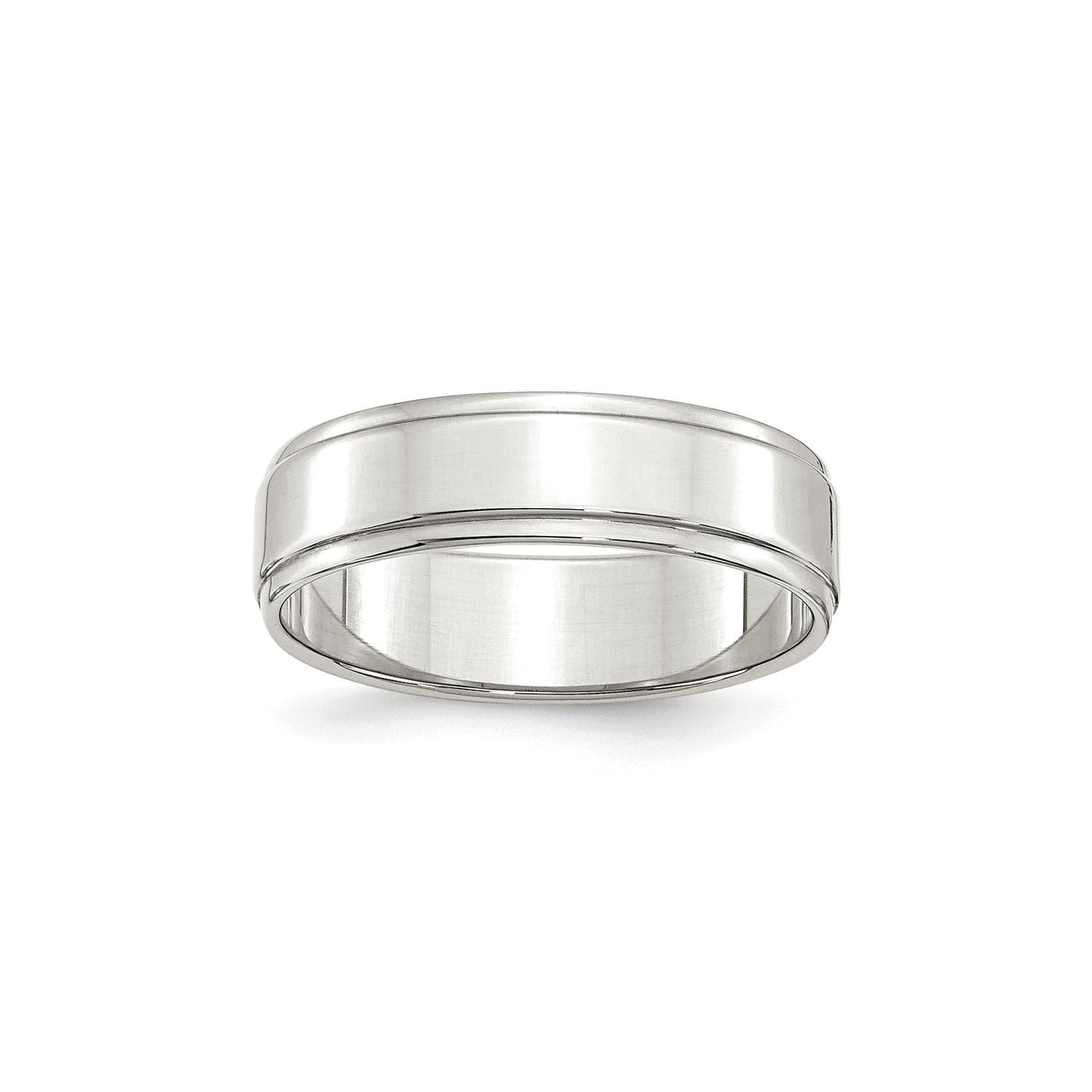 Sterling Silver Flat wedding band ring
