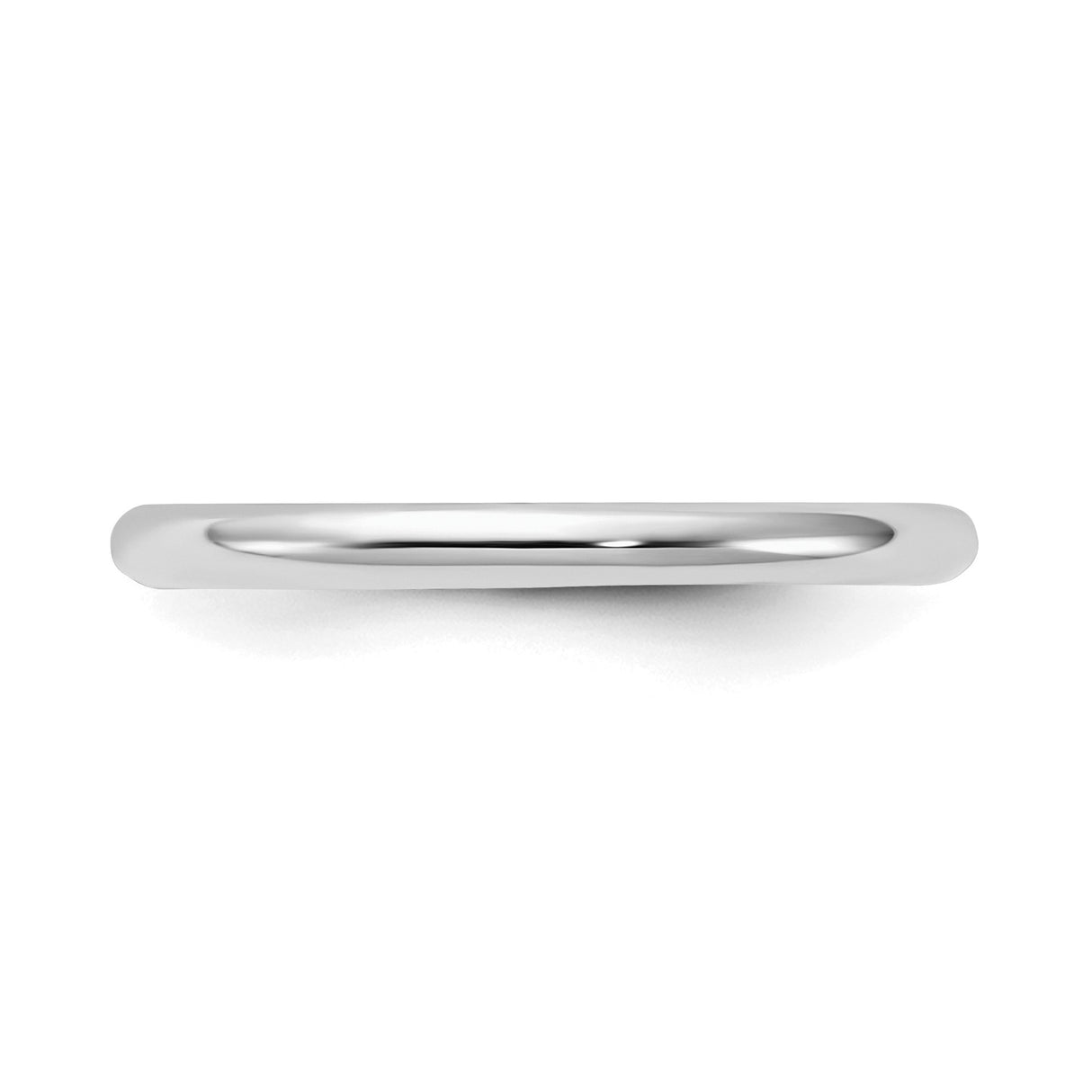 Sterling Silver Domed wedding band ring detail view