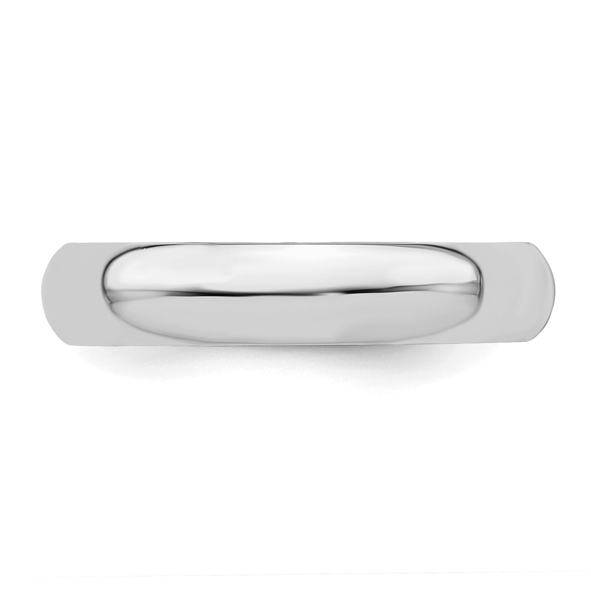 Sterling Silver Domed wedding band ring detail view