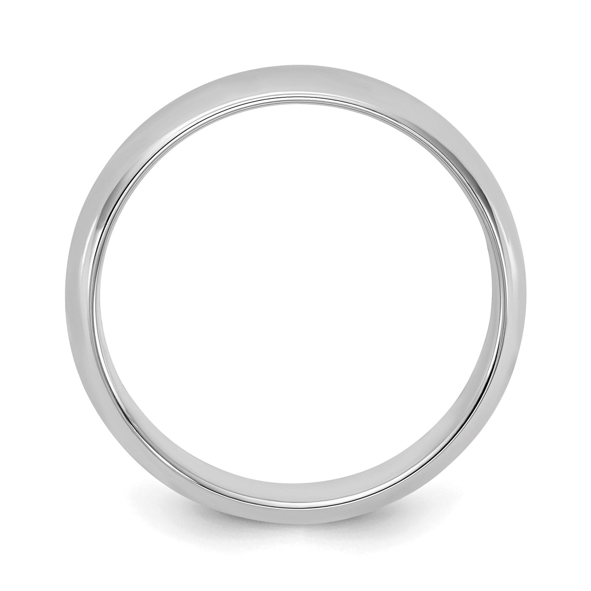 Sterling Silver Domed wedding band ring alternate angle