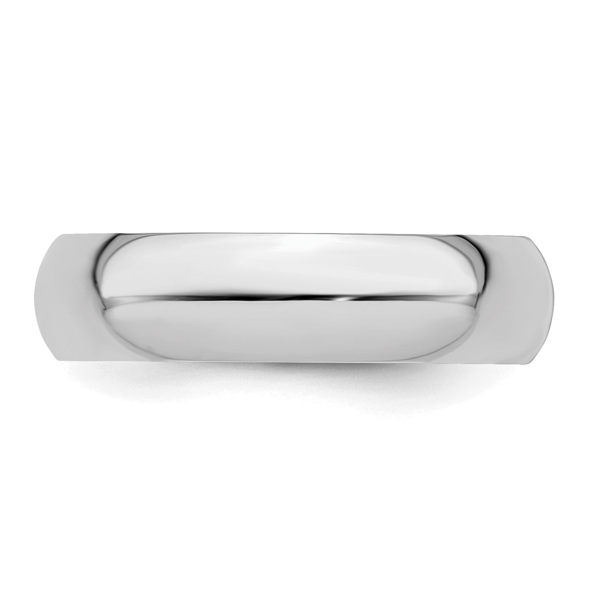 Sterling Silver Domed wedding band ring detail view