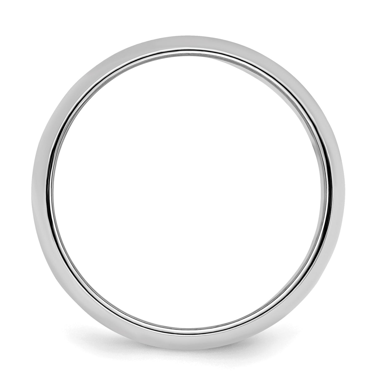 Sterling Silver Domed wedding band ring alternate angle
