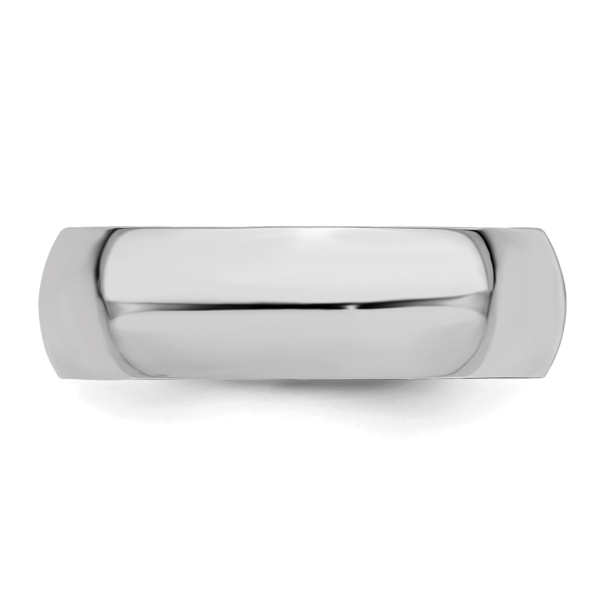 Sterling Silver Domed wedding band ring detail view