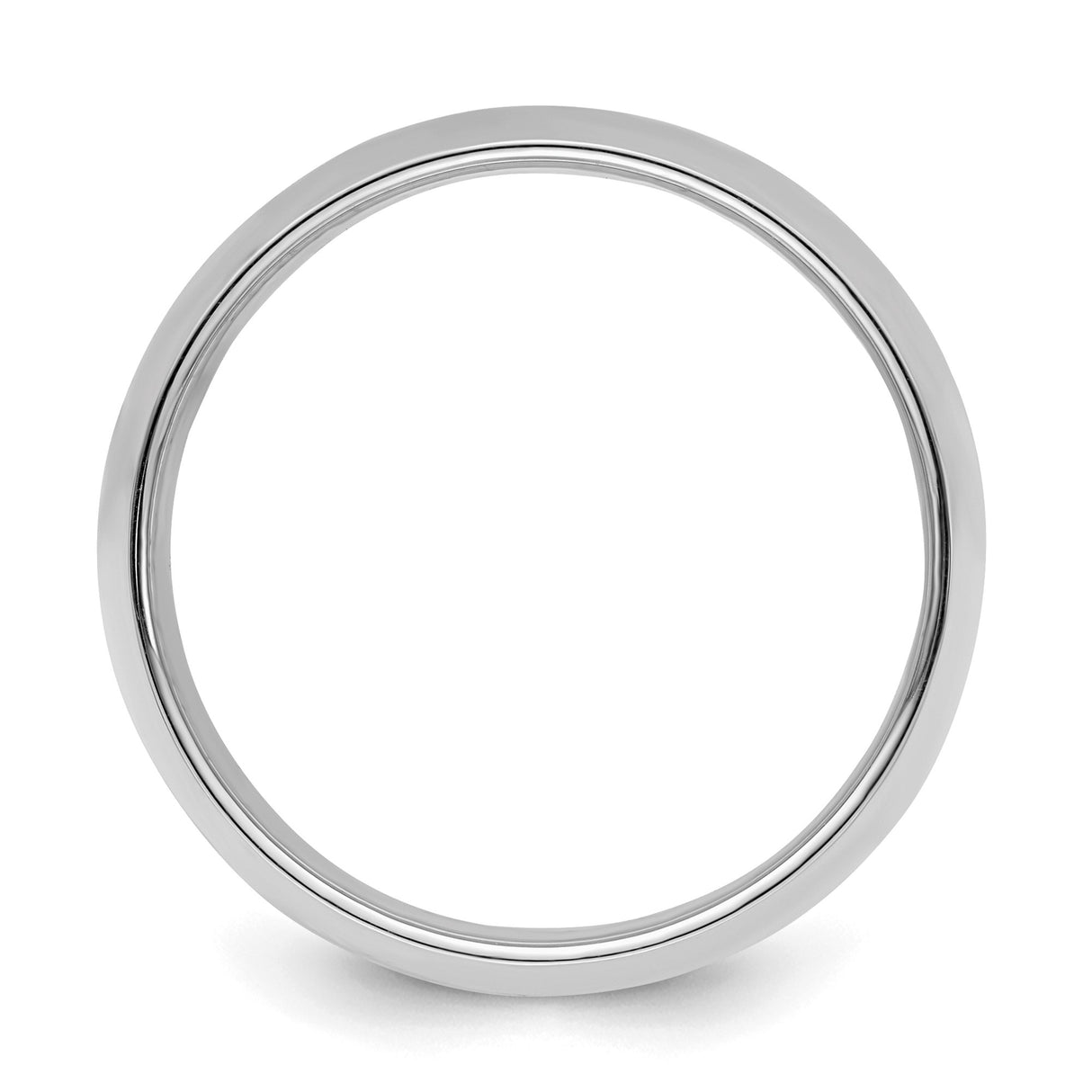 Sterling Silver Domed wedding band ring alternate angle