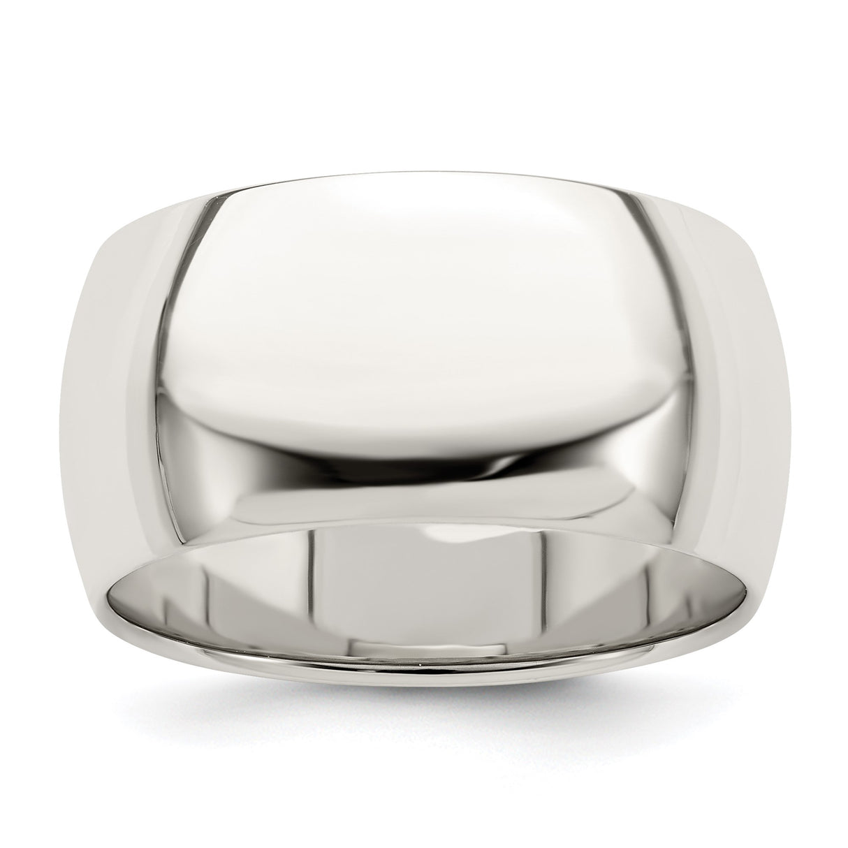 Sterling Silver Domed wedding band ring