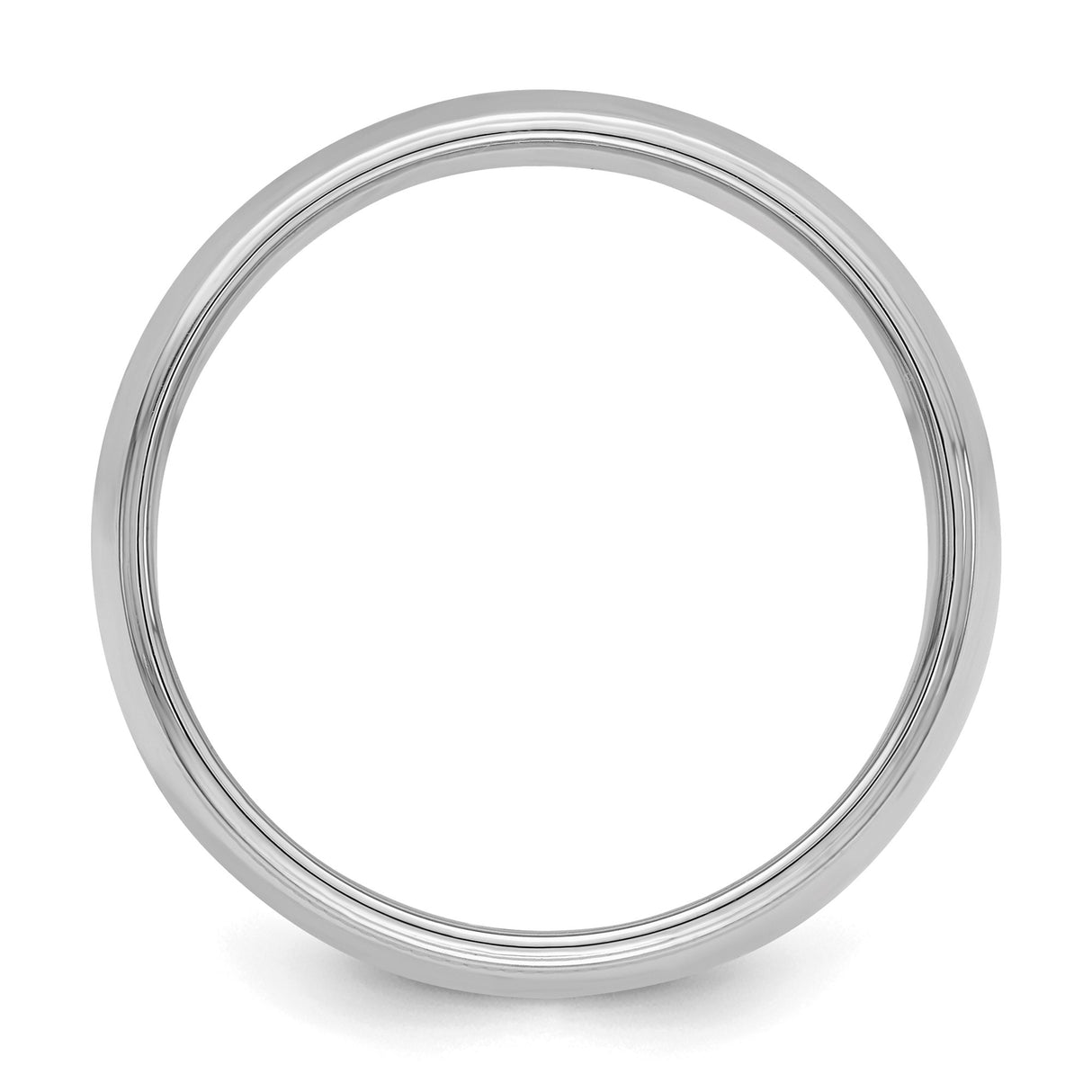 Sterling Silver Milgrain, Domed wedding band ring alternate angle