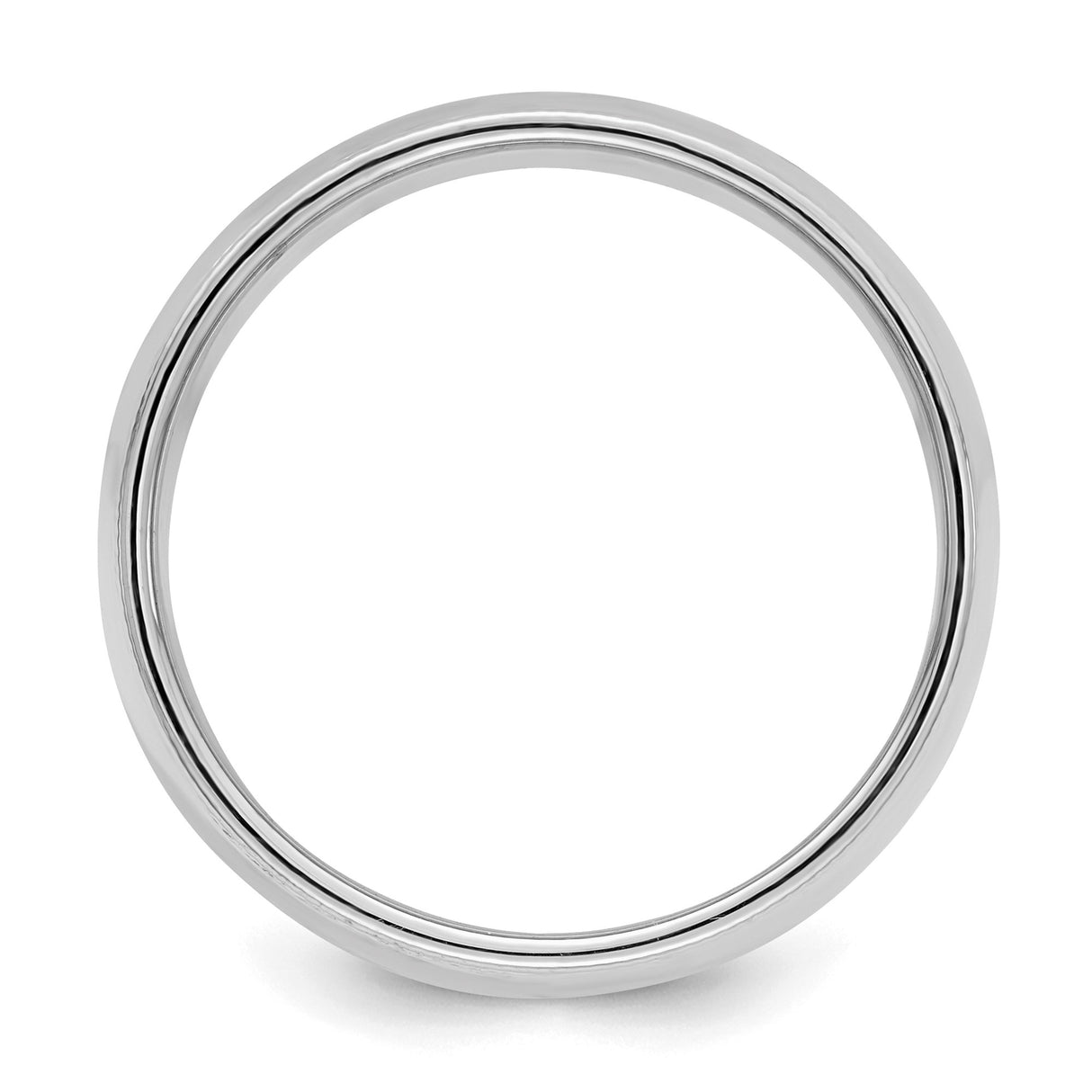 Sterling Silver Milgrain, Domed wedding band ring alternate angle