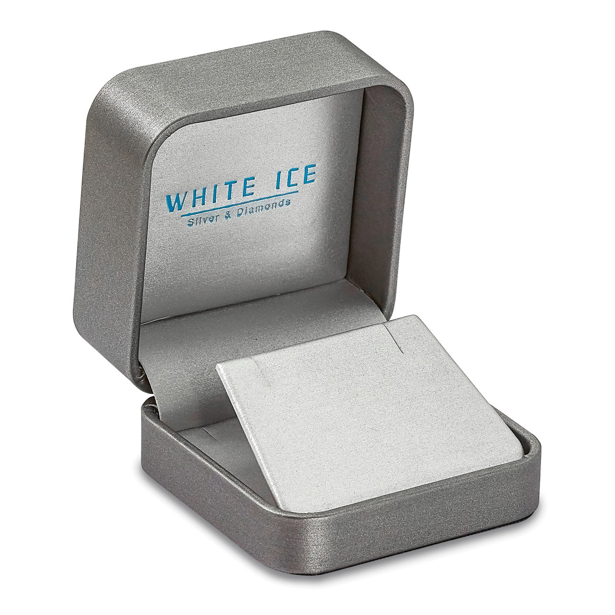 Sterling Silver Four Leaf Clover Stud Earrings with Diamond and Cubic Zirconia Accent