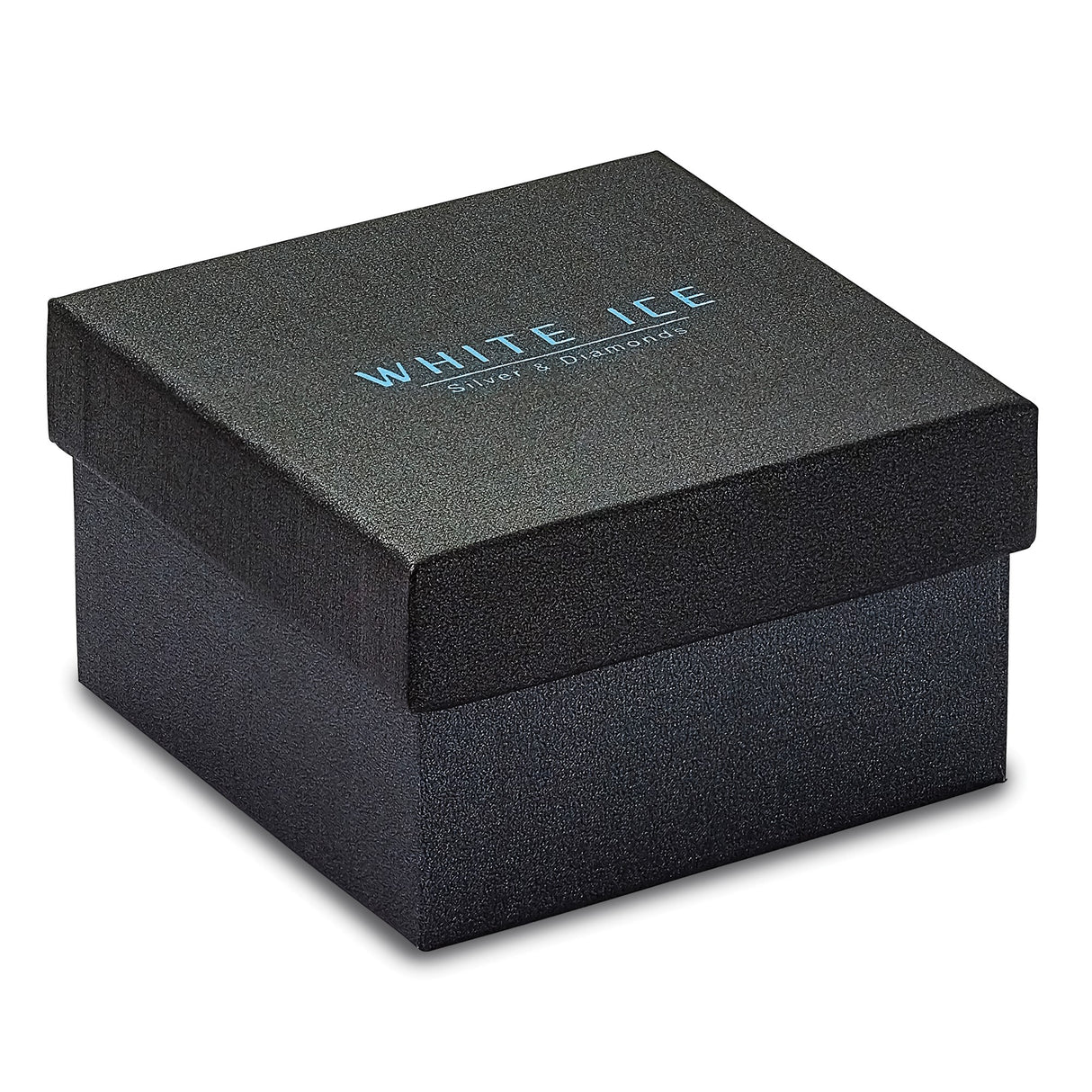 Sterling Silver Dangle Earrings with Diamond, Elongated Marquise Open Teardrop Design