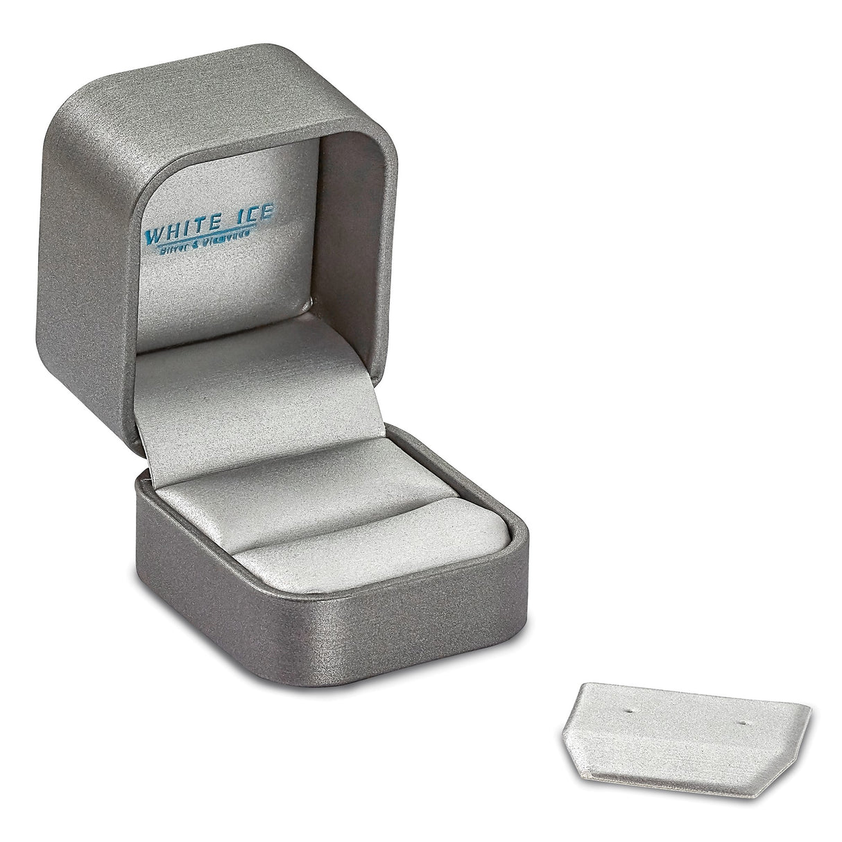 Sterling Silver Stud Earrings with Diamond in Four-Prong Setting, Minimalist Round Design