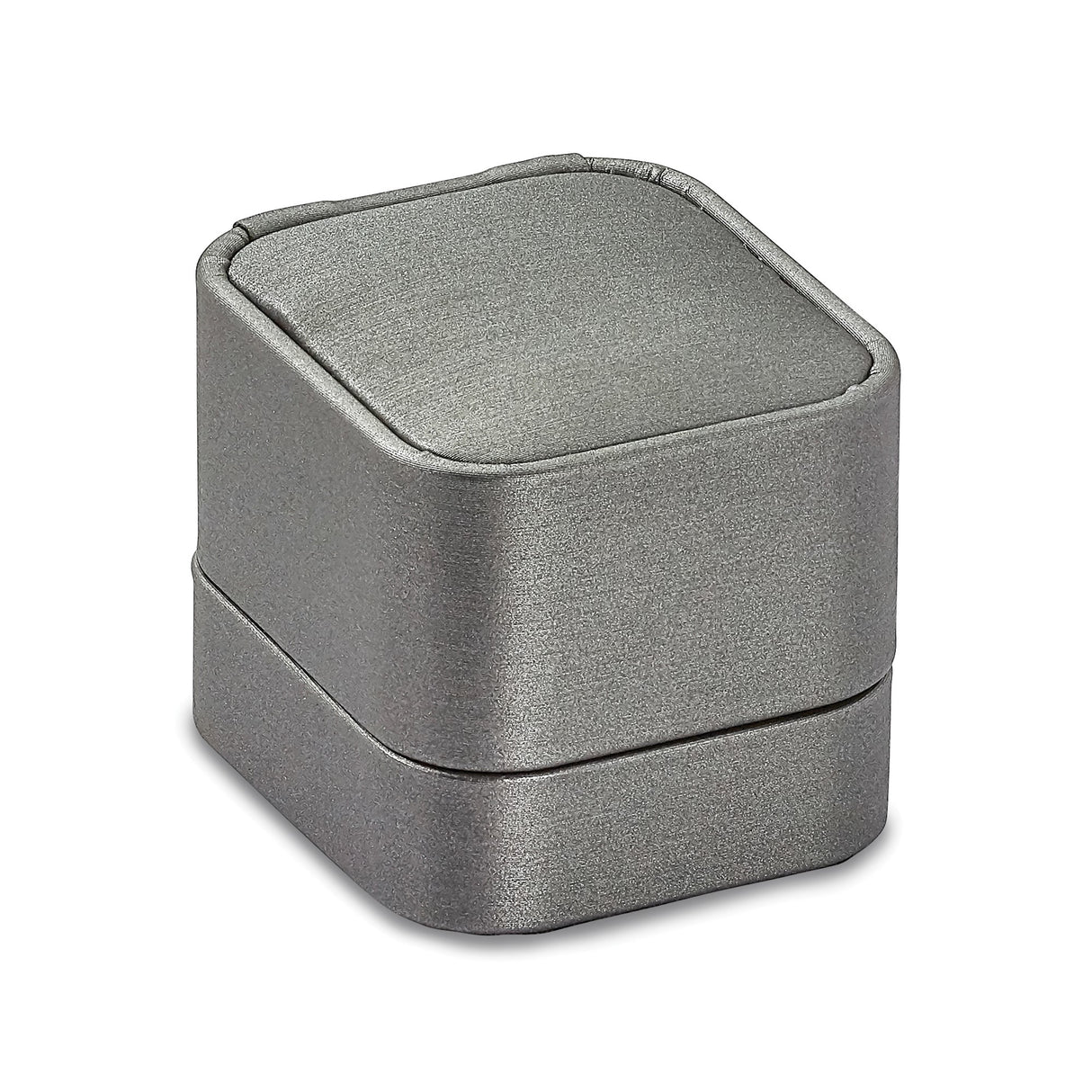 Sterling Silver Stud Earrings with Diamond in Four-Prong Setting, Minimalist Round Design