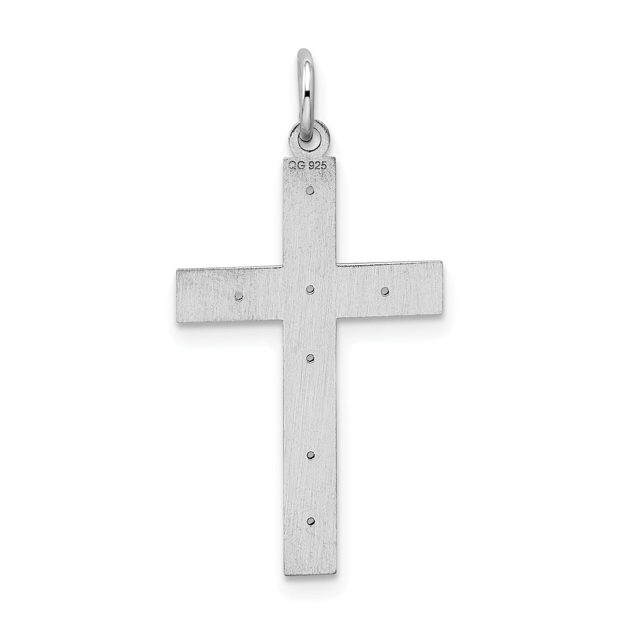 Sterling Silver Cross Pendant with Latin Ichthys Symbol for Men and Women
