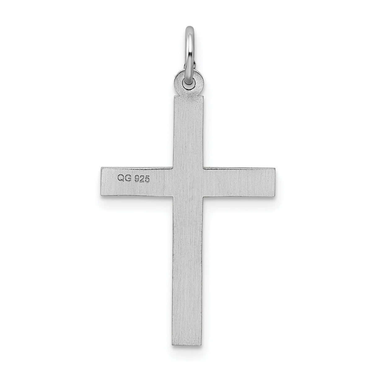 Sterling Silver Cross Pendant with Geometric Spiritual Design for Men and Women