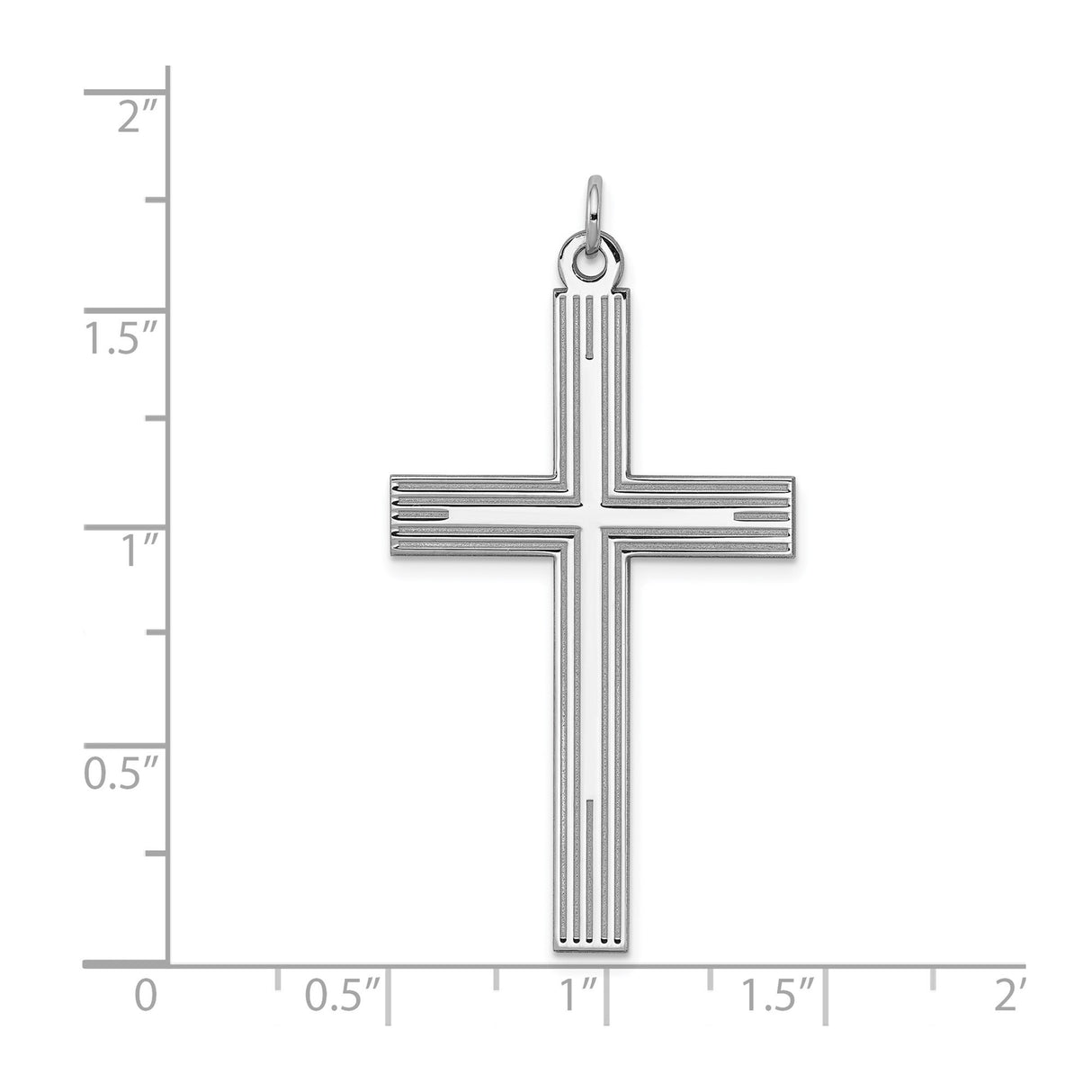 Sterling Silver Cross Pendant with Geometric Design, Unisex Christian Jewelry for Daily Wear