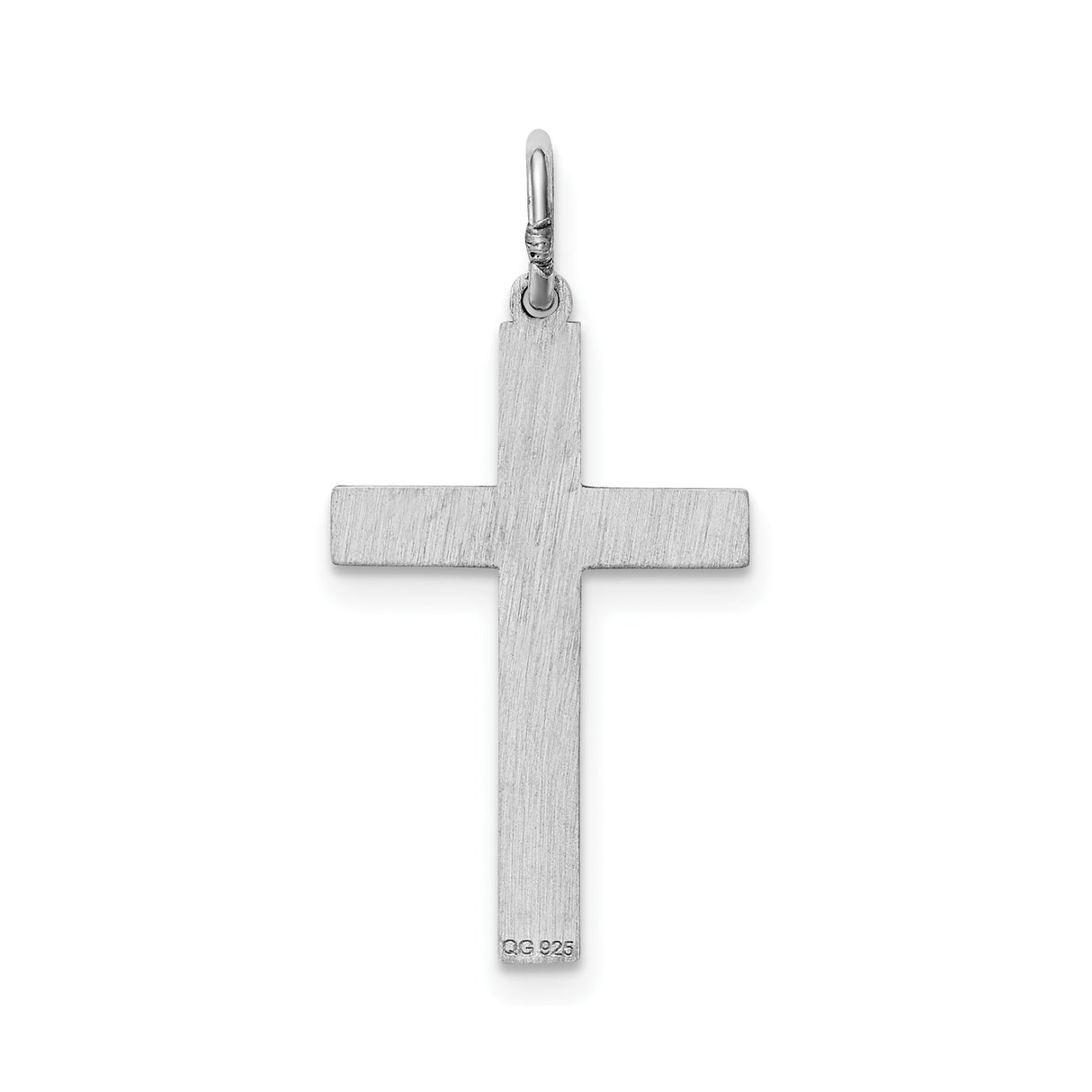 Sterling Silver Latin Cross Pendant, Polished Unisex Religious Jewelry for Men and Women
