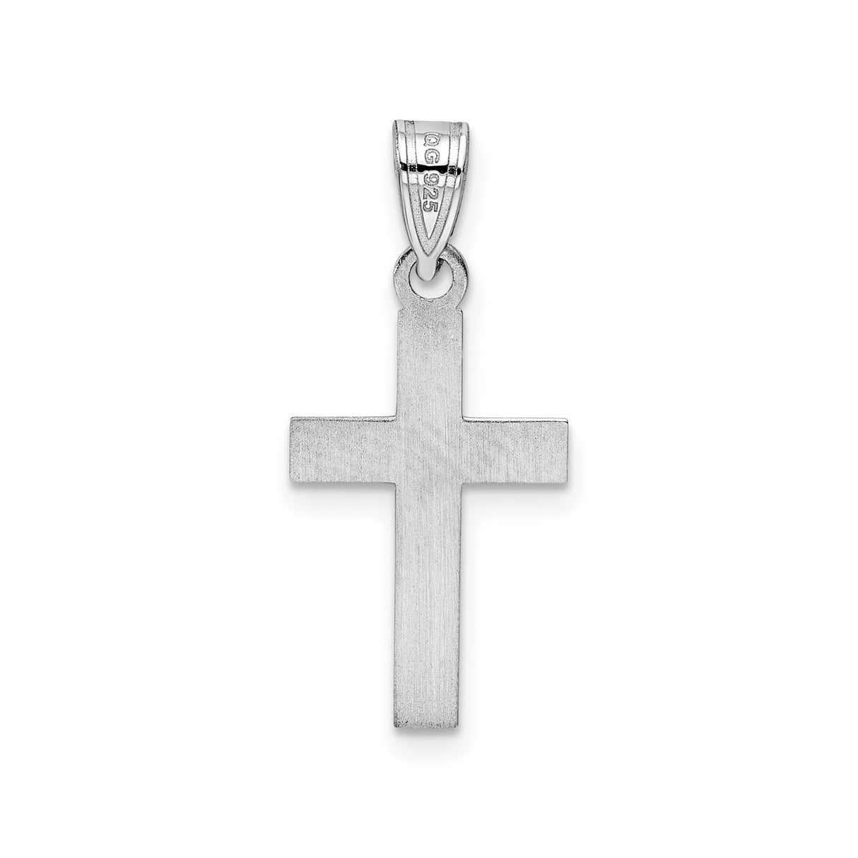 Sterling Silver Cross Pendant with Turquoise Enamel, Spiritual Religious Design for Men and Women