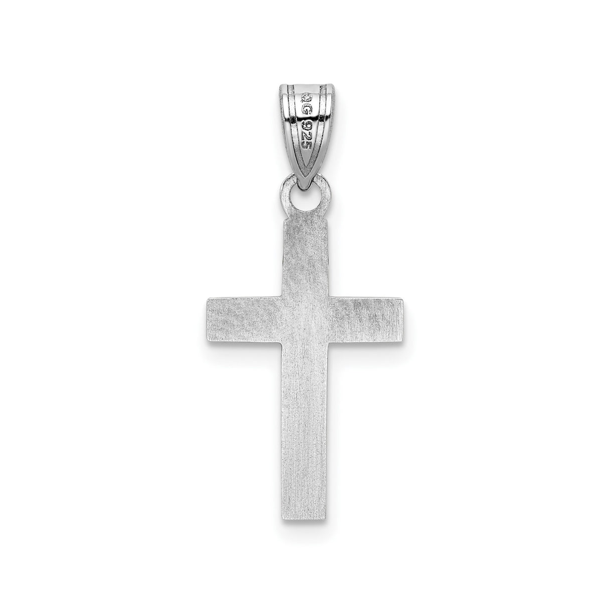 Sterling Silver Cross Pendant with Black Enamel, Geometric Quatrefoil Design for Men and Women