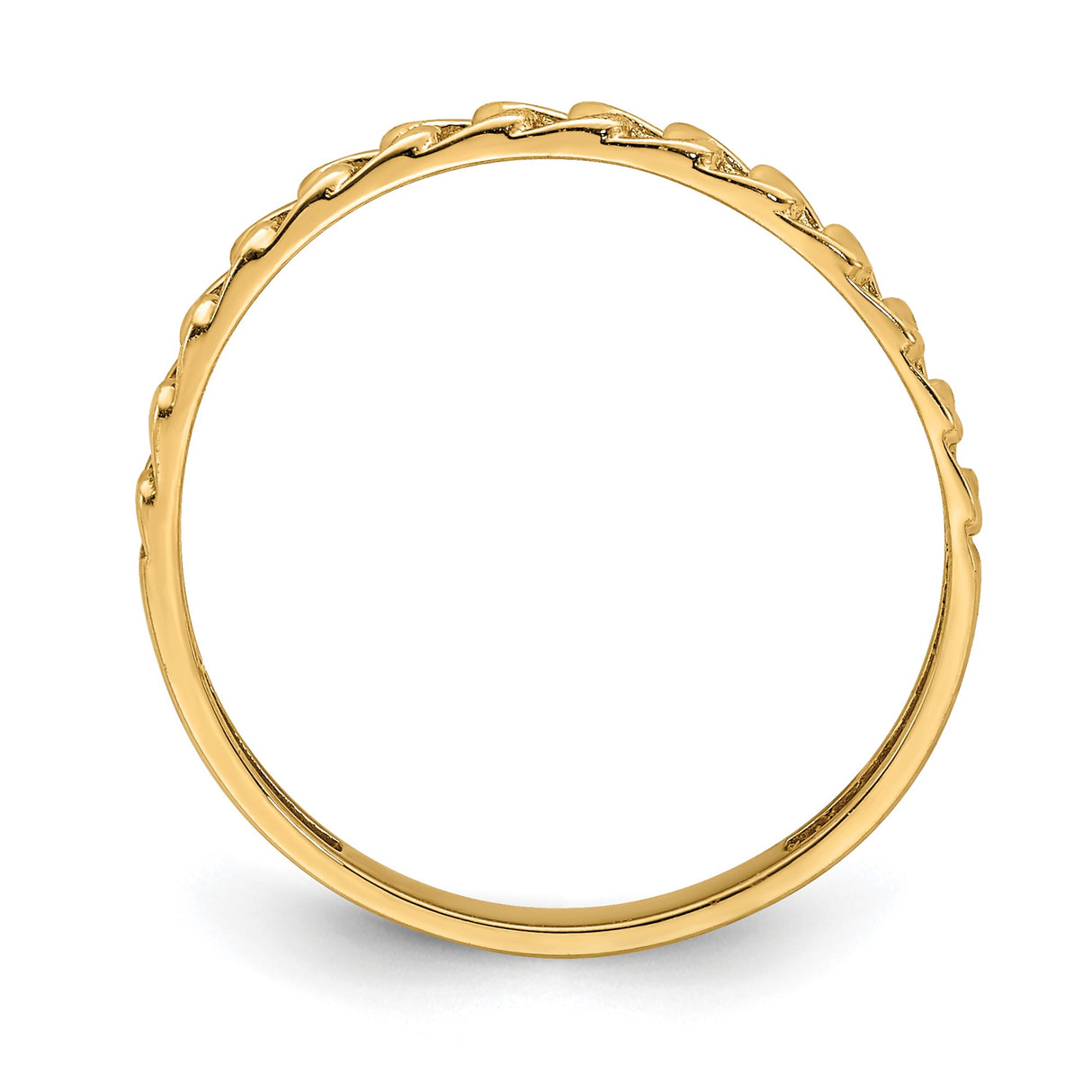 14k Rose Gold wedding band ring alternate angle