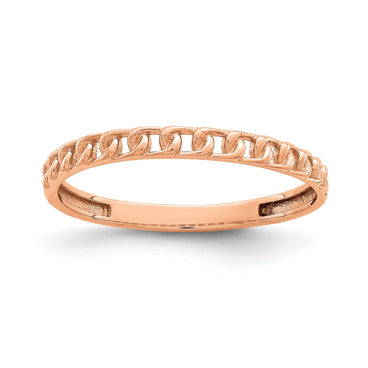14k Rose Gold wedding band ring