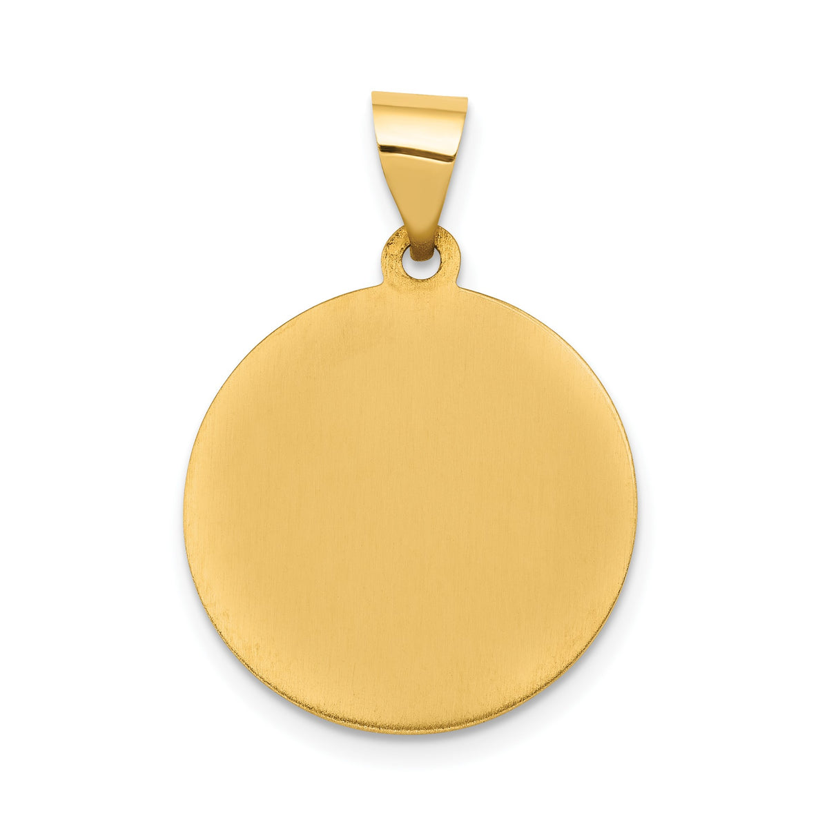 14k Yellow Gold Sacred Heart Jesus Pendant with Have Mercy On Us Inscription, Catholic Medal