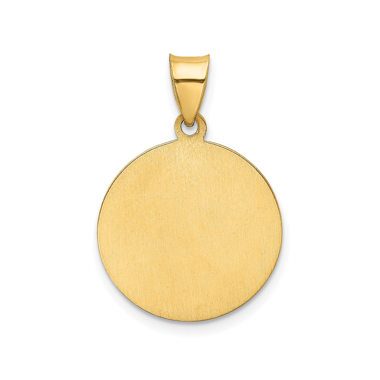 14k Yellow Gold Communion Pendant with Chalice, IHS Symbol and Rays Religious Medal