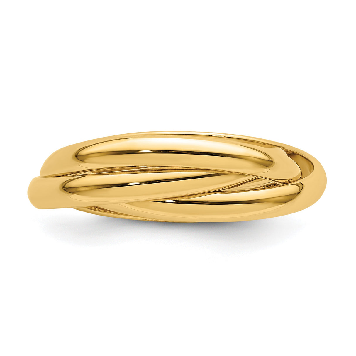 14k Yellow Gold wedding band ring detail view