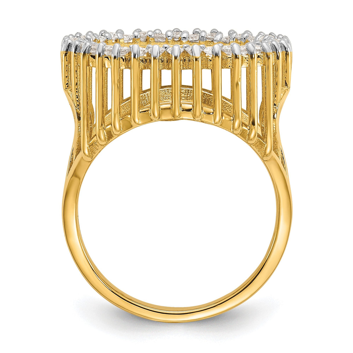 13 mm 14k Yellow Gold coin bezel for 13 mm Coin — alternate view