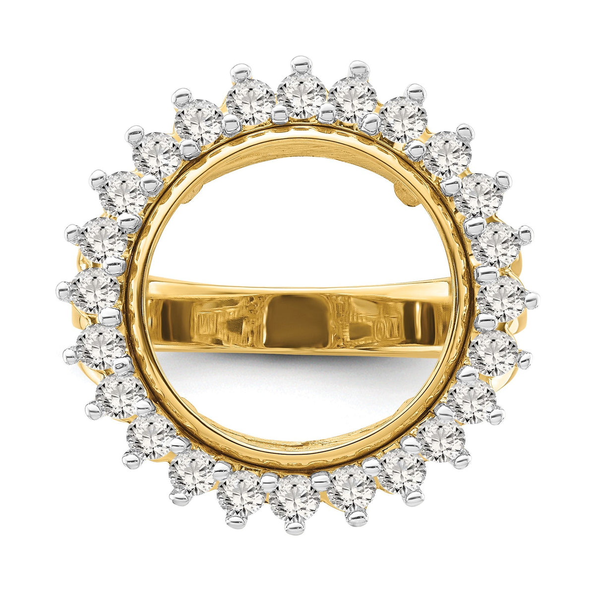13 mm 14k Yellow Gold coin bezel for 13 mm Coin — additional image