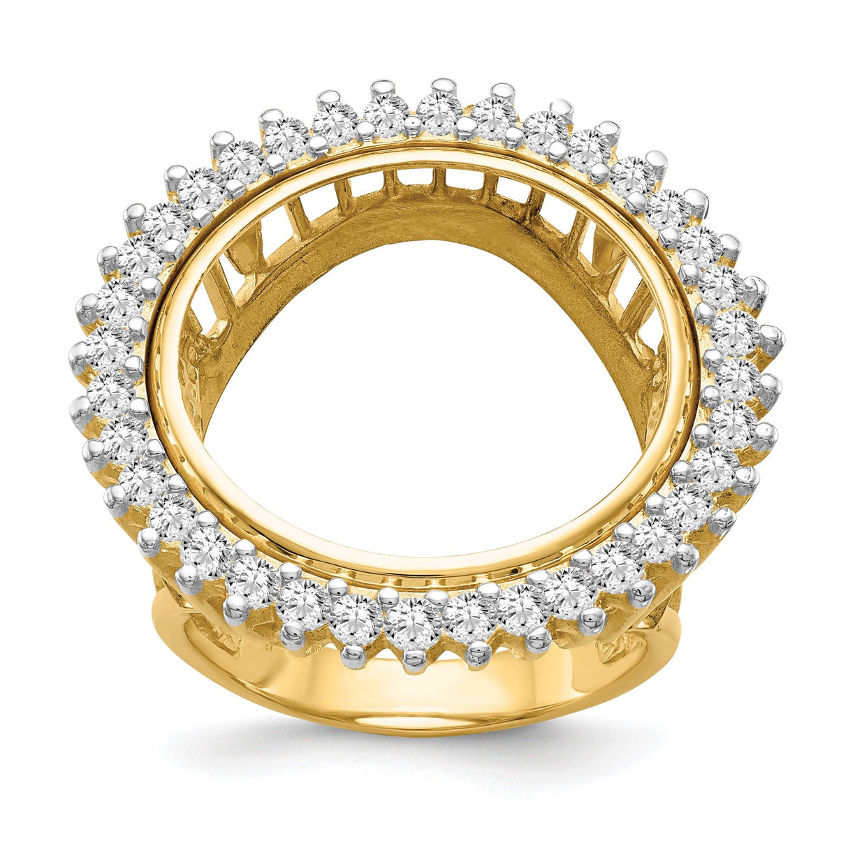 19 mm 14k Yellow Gold coin bezel for 19 mm Coin — additional image