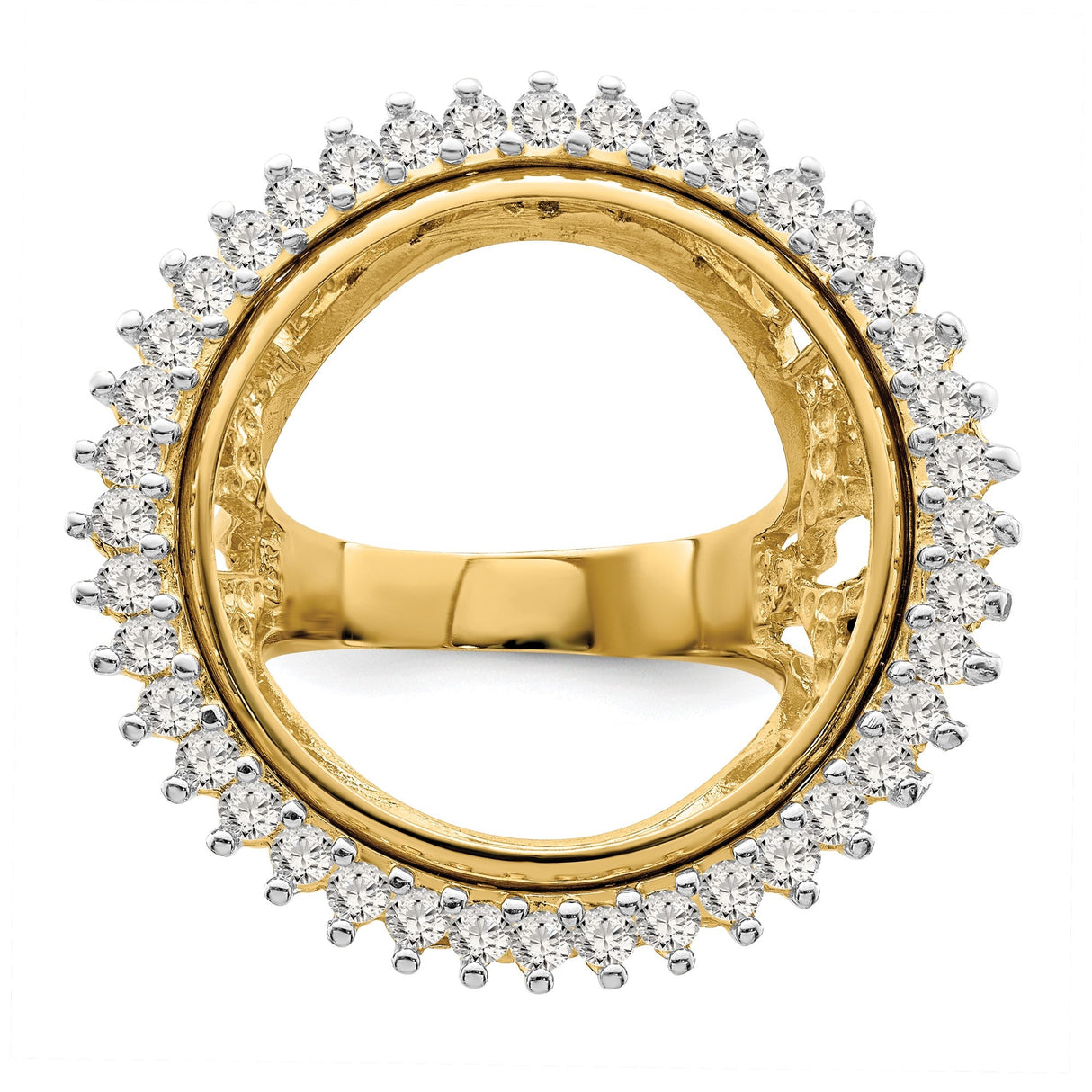 22 mm 14k Yellow Gold coin bezel for 21.6 mm Coin — additional image