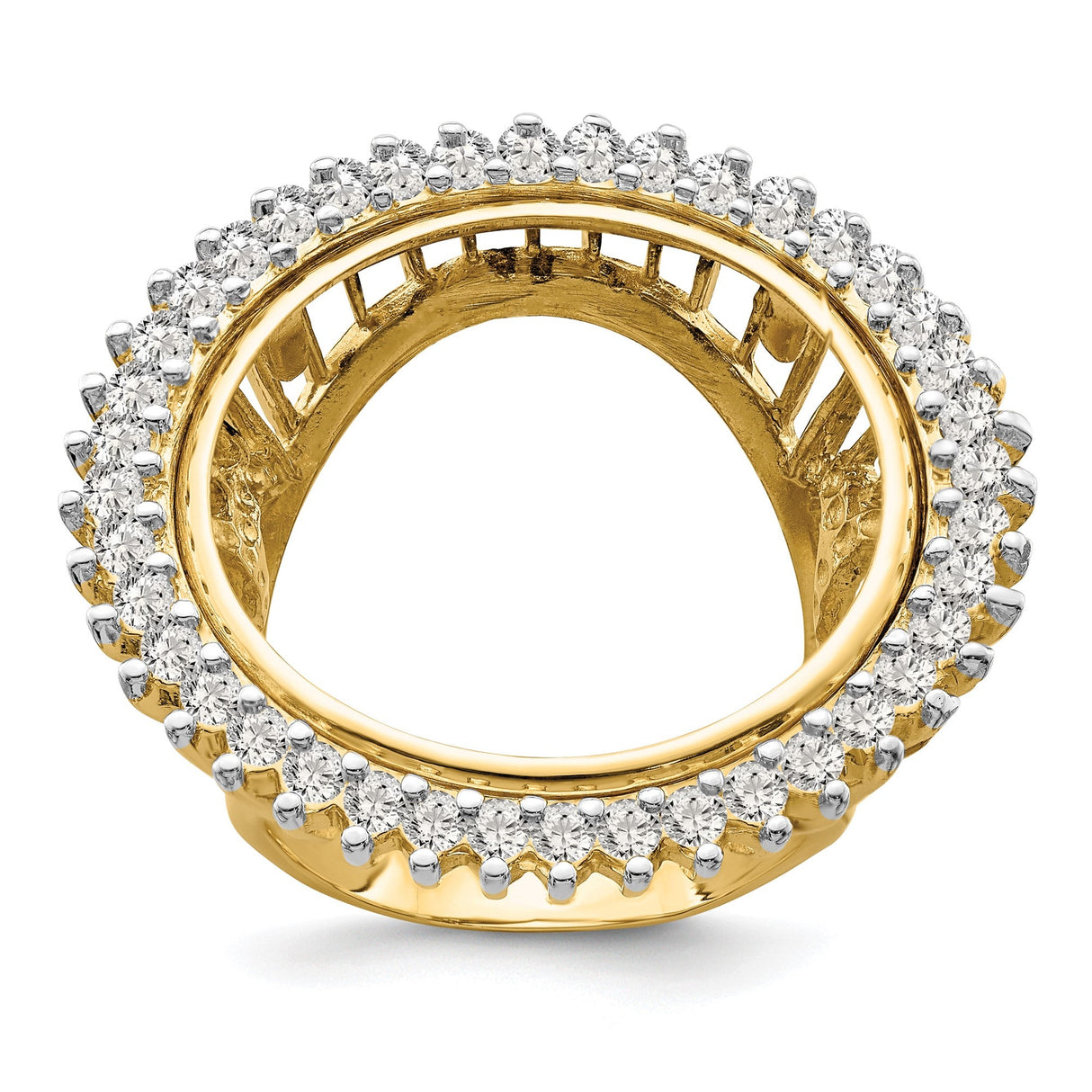 22 mm 14k Yellow Gold coin bezel for 21.6 mm Coin — additional image