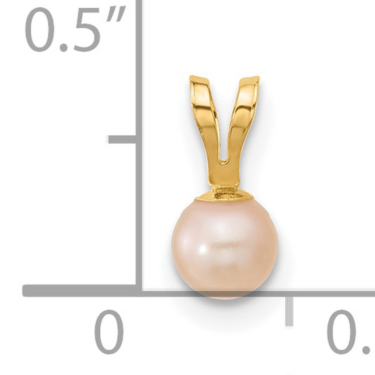 14k Yellow Gold Pendant with Cultured Pearl Drop, Classic Minimalist Style for Women