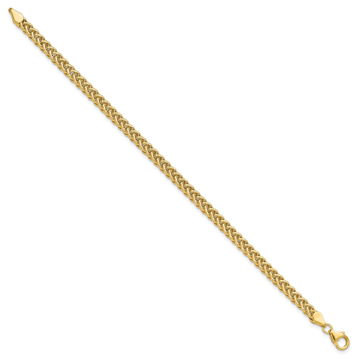 14K Yellow Gold 4.3 mm Polished Chain Bracelet