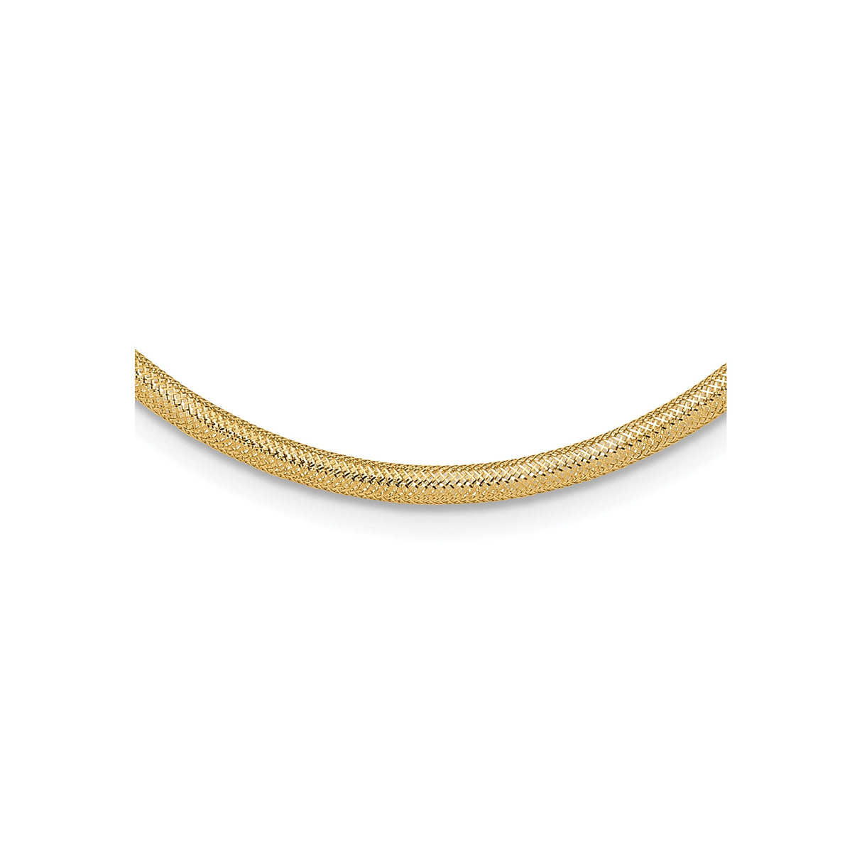 14K Yellow Gold 4.15 mm Polished Chain Necklace detail view