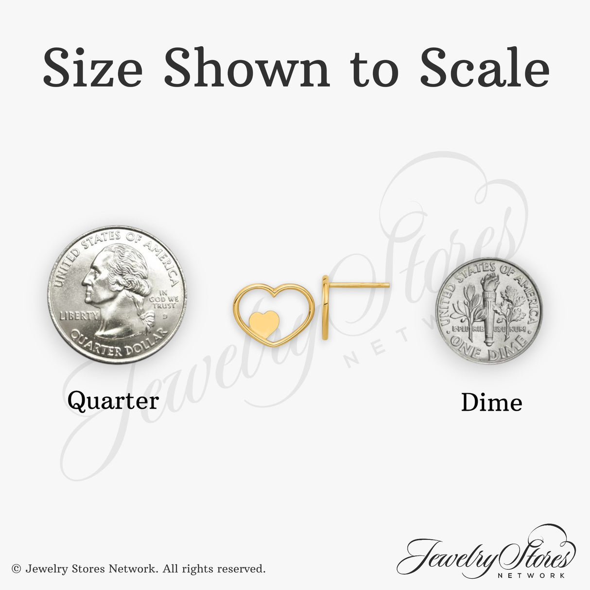 14k Yellow Gold Heart Stud Earrings with Open and Solid Heart Design, Minimalist Style