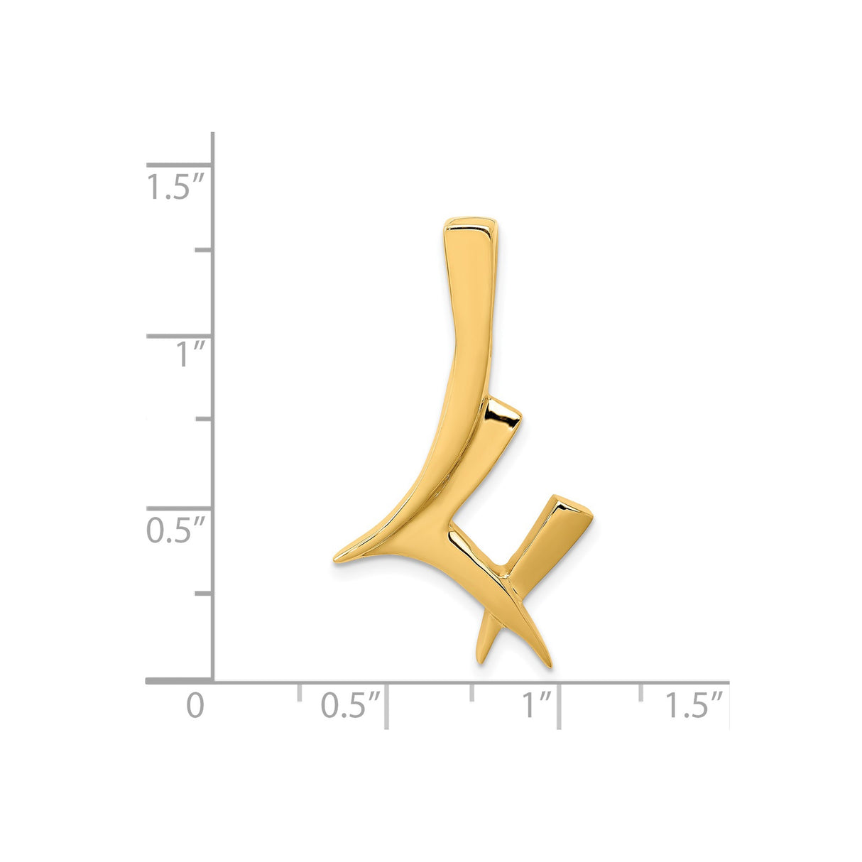 14k Yellow Gold Pendant with Grafted In Symbol, Menorah, Star of David, and Christian Fish