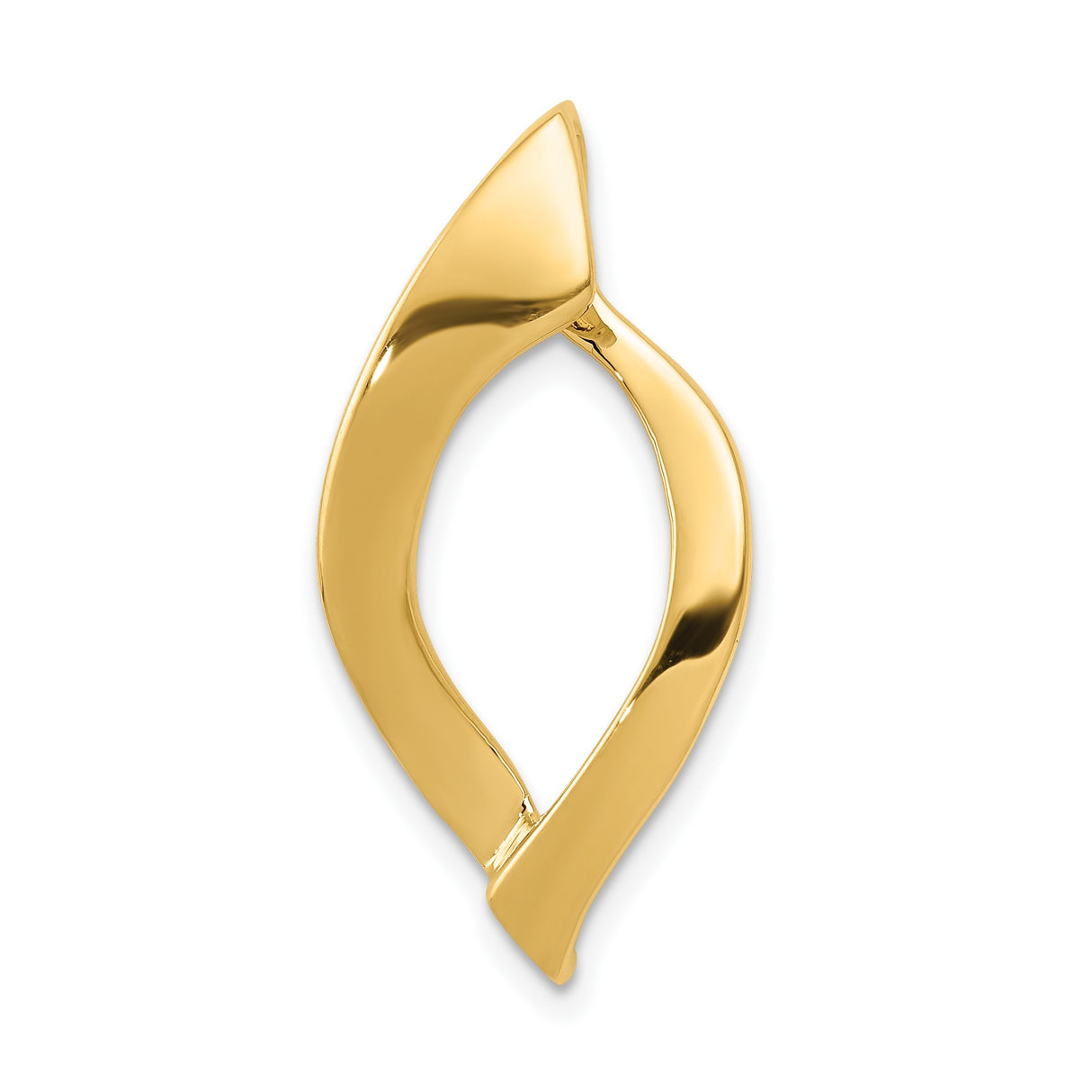 14k Yellow Gold Ichthys Pendant, Christian Fish Symbol, Minimalist Religious Jewelry for Women and Unisex