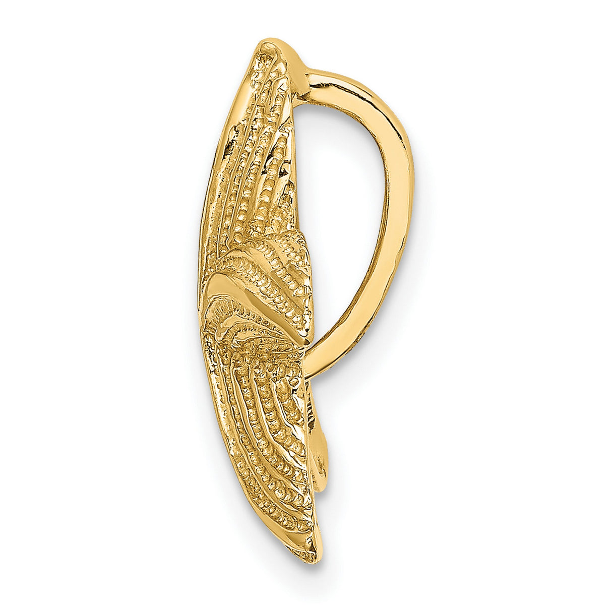 14k Yellow Gold Starfish Pendant with Textured Detailing, Nautical Ocean-Inspired Jewelry for Women