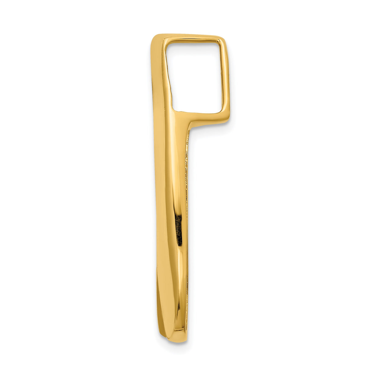 14k Yellow Gold Horseshoe Pendant, Sleek Good Luck Charm, Minimalist Western Jewelry