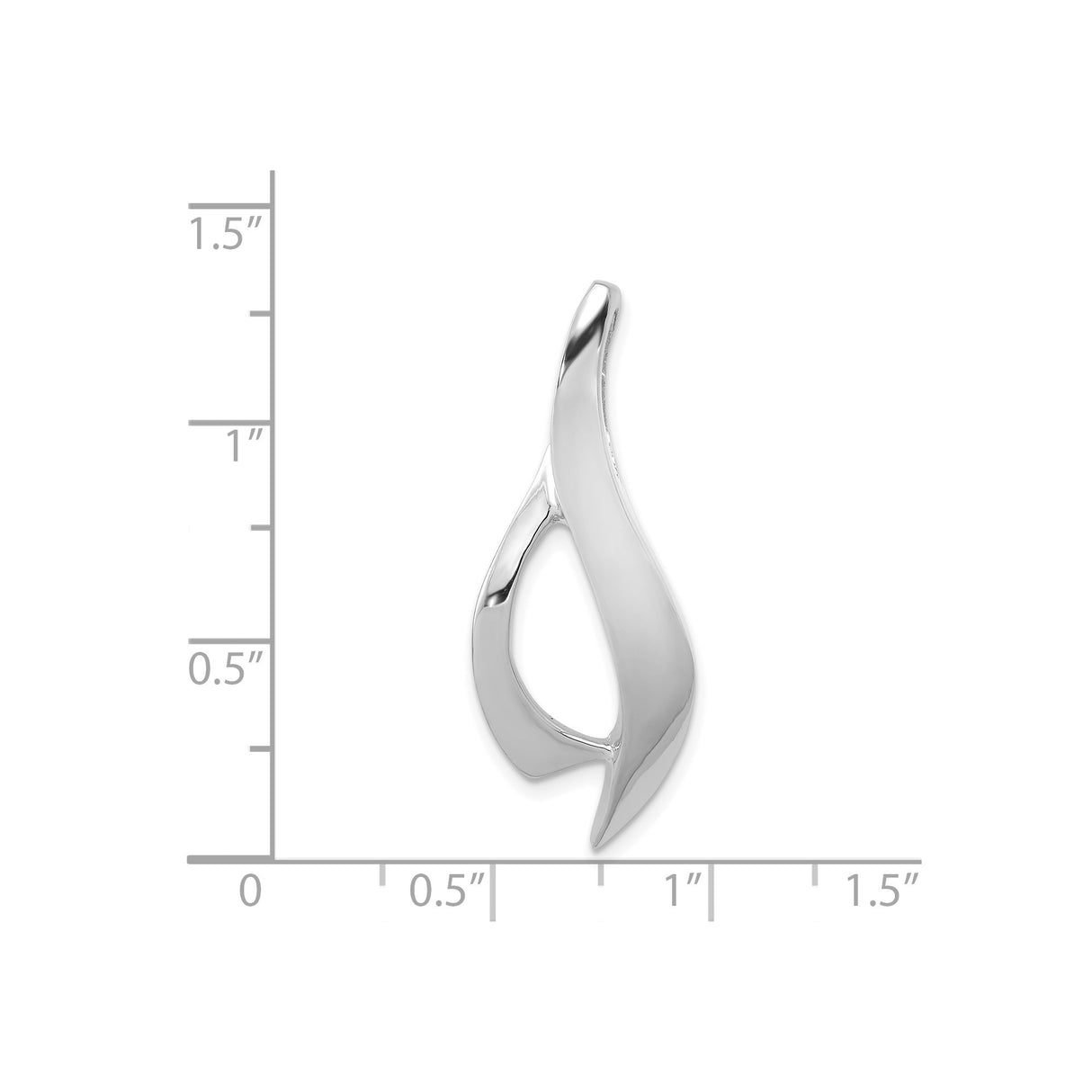 14k White Gold Ichthys Fish Pendant, Modern Christian Symbol for Women