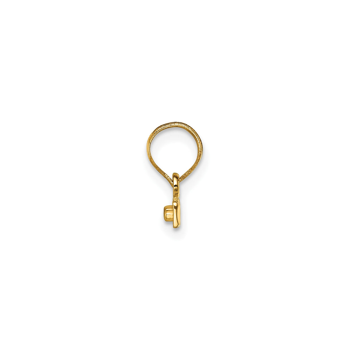 14k Yellow Gold Horizontal Bar Pendant, Scalloped Edge, Engraving Ready, Unisex Charm