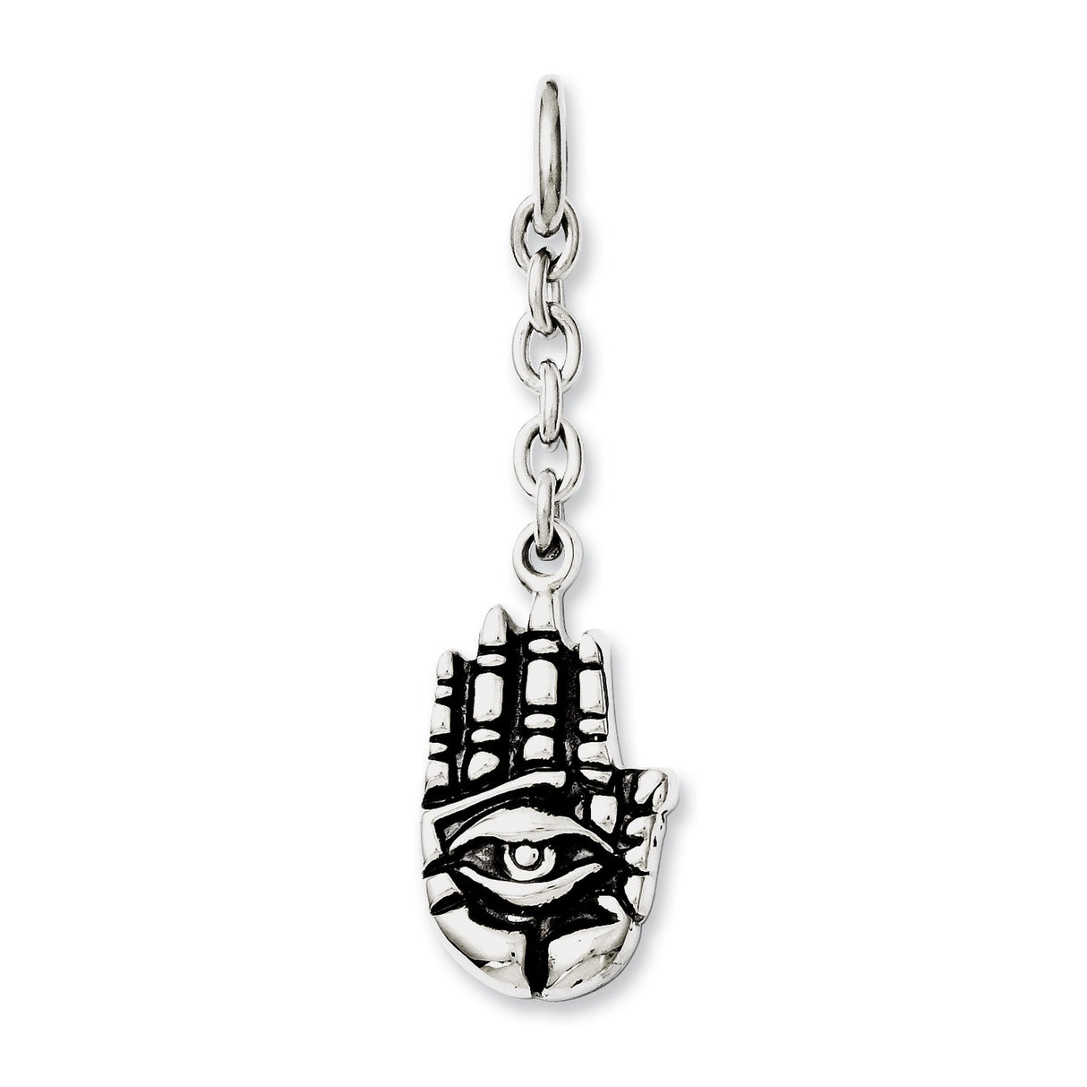 Hamsa Interchangeable Charm Pendant in 316 Stainless Steel
