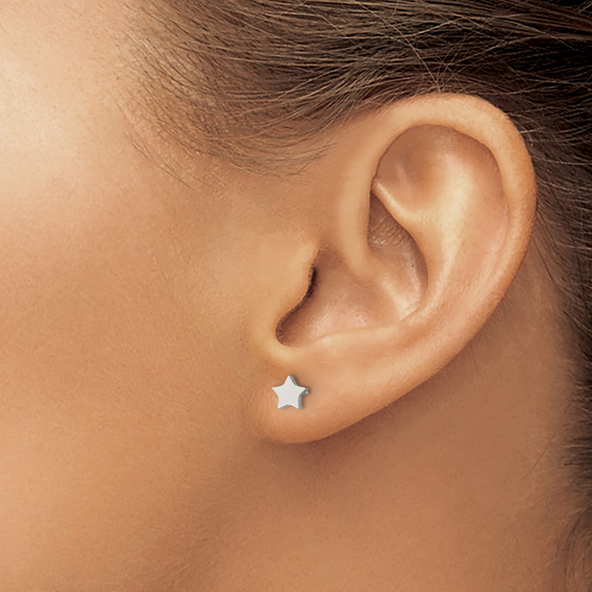 Stainless Steel Star Stud Earrings, Modern Minimalist Celestial Design for Women and Unisex Wear