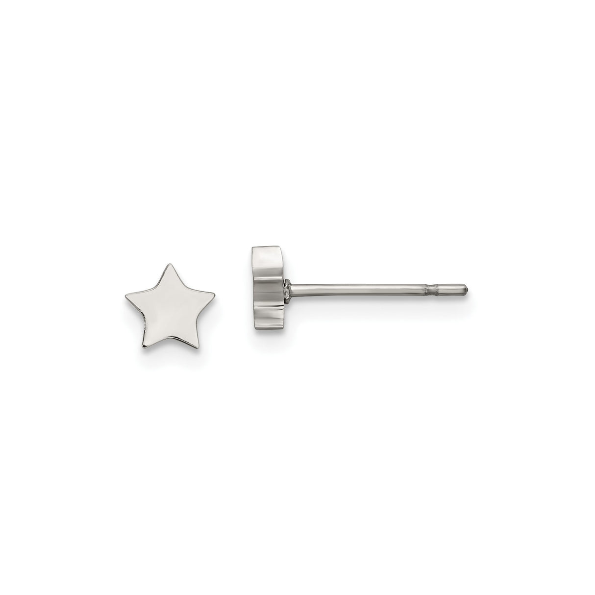 Stainless Steel Star Stud Earrings, Modern Minimalist Celestial Design for Women and Unisex Wear