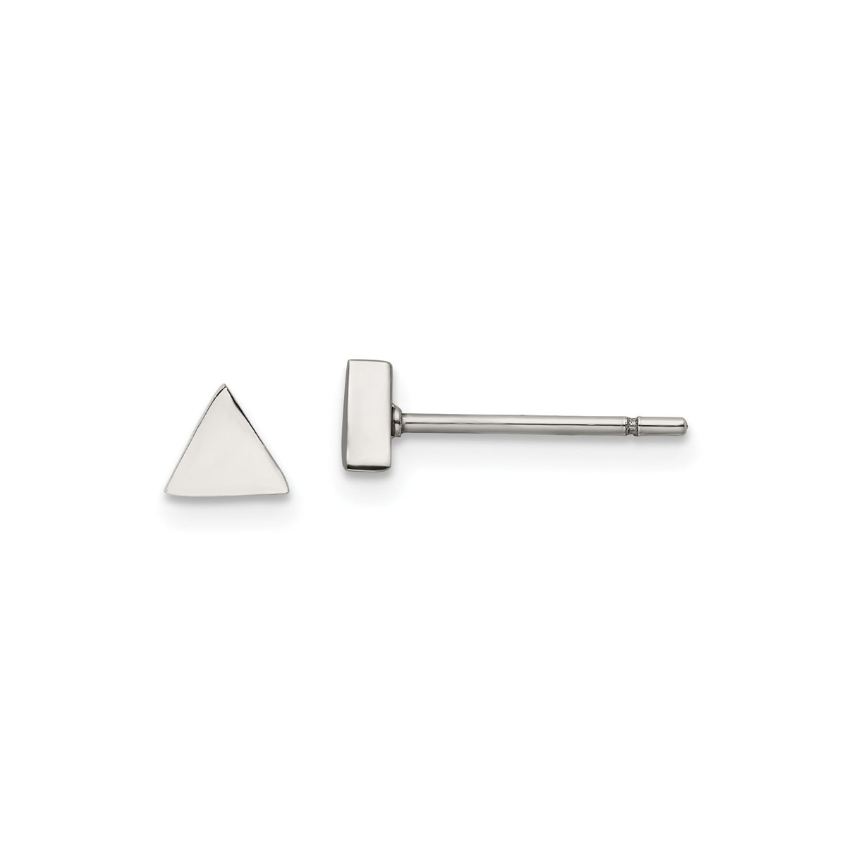 316 Stainless Steel Triangle Stud Earrings, Minimalist Geometric Unisex Design