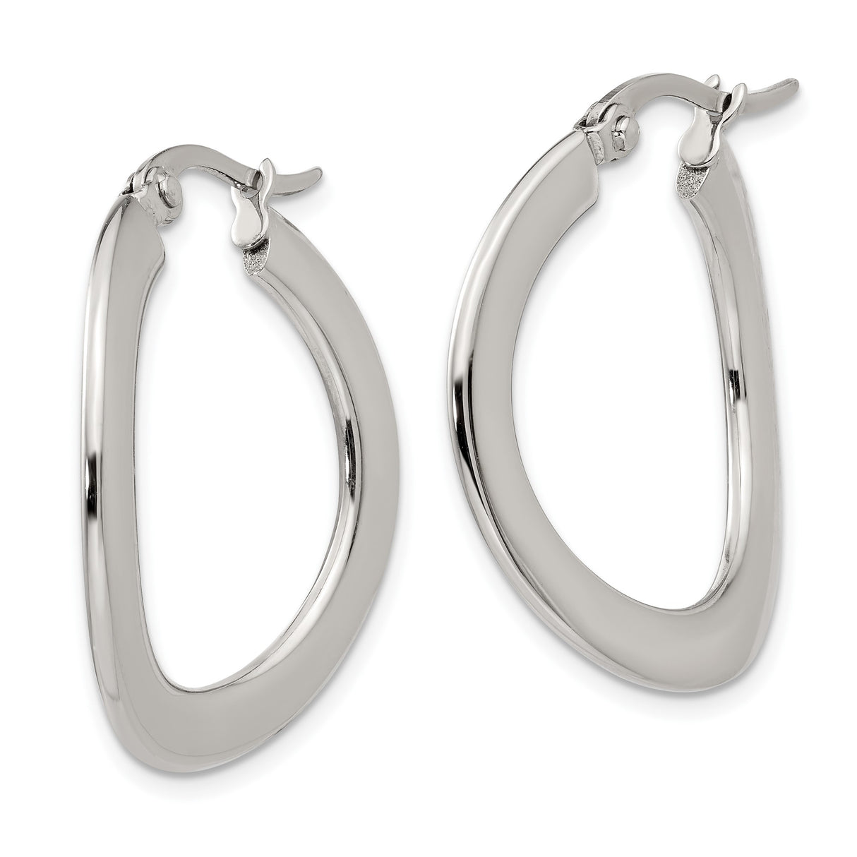 316 Stainless Steel Hoop Earrings, Minimalist Lightweight Polished Design, Hypoallergenic for Women