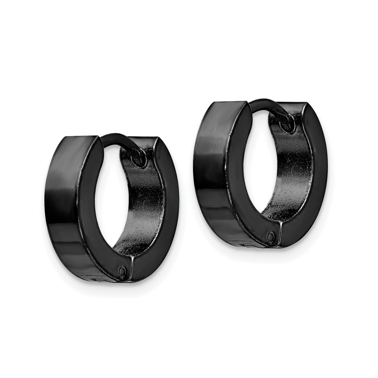 316 Stainless Steel Huggie Hoop Earrings, Polished Matte Minimalist Design for Men and Unisex