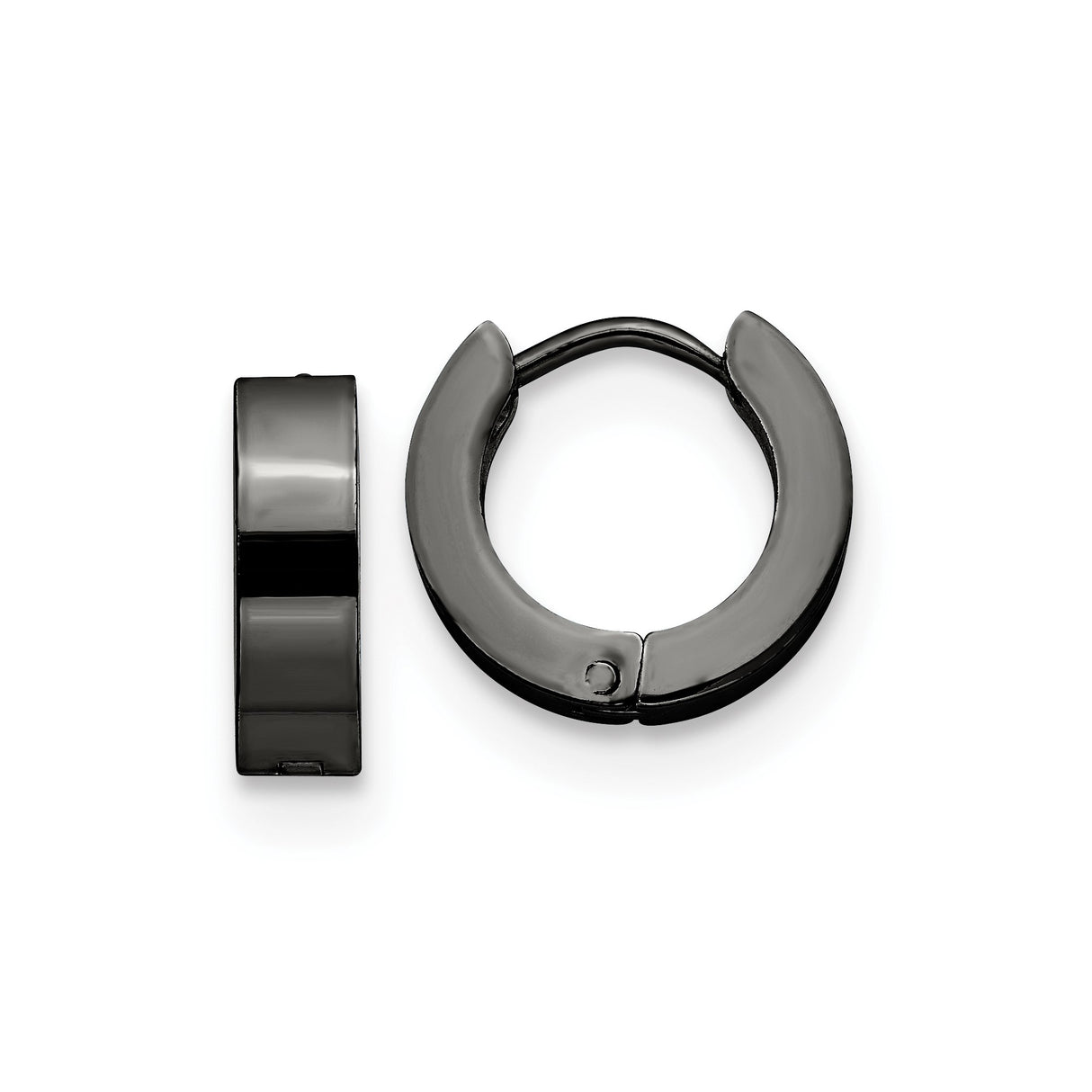 316 Stainless Steel Huggie Hoop Earrings, Polished Matte Minimalist Design for Men and Unisex